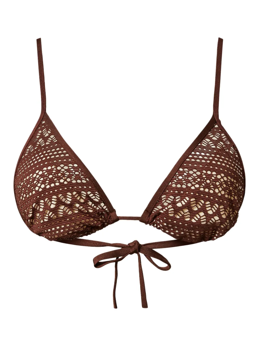 TWINSET Triangel bikinitop Bruin