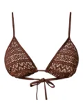 TWINSET triangle bikini top - Brown