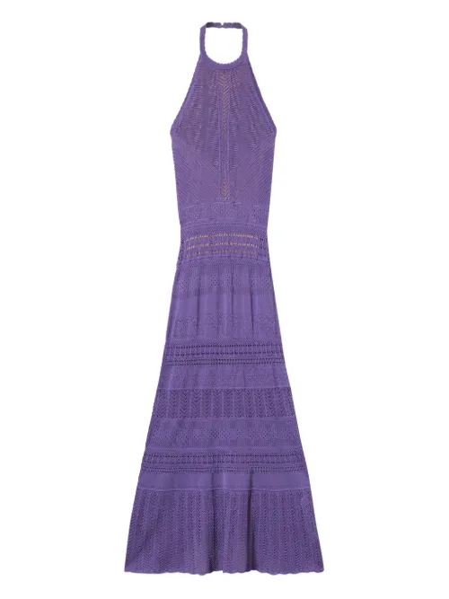 Robe en maille pointelle à dos-nu - TWINSET - Modalova