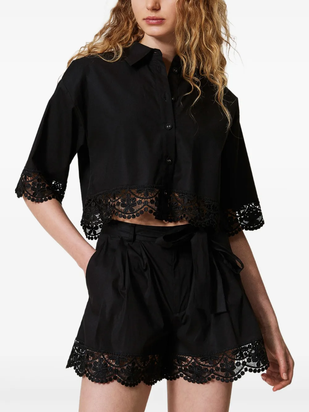 TWINSET short en coton stretch | Shorts courts | Image 2