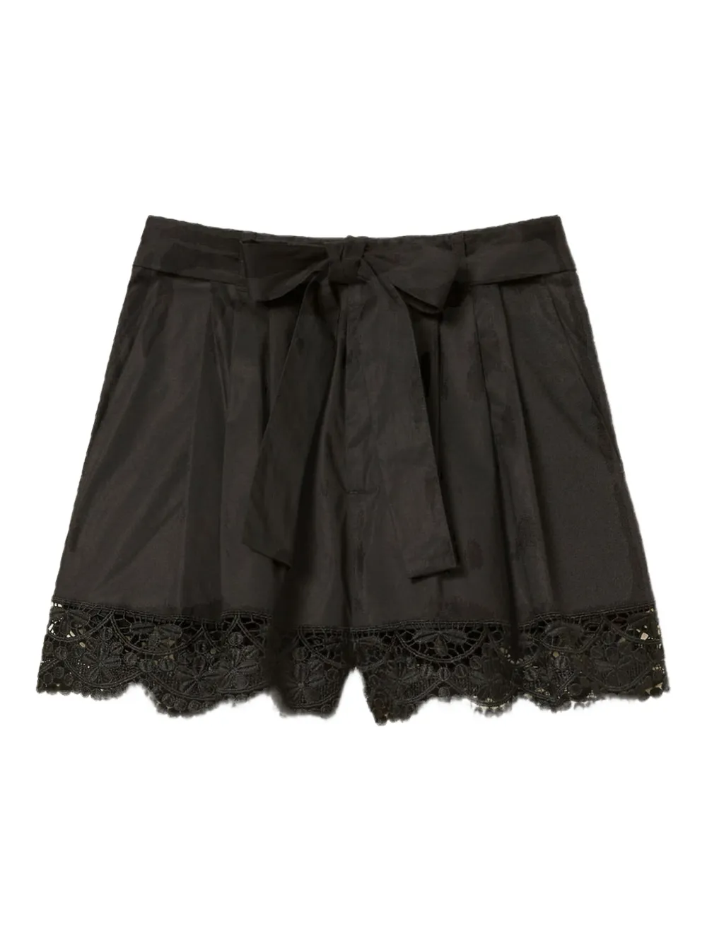 TWINSET Shorts van stretch-katoen Zwart