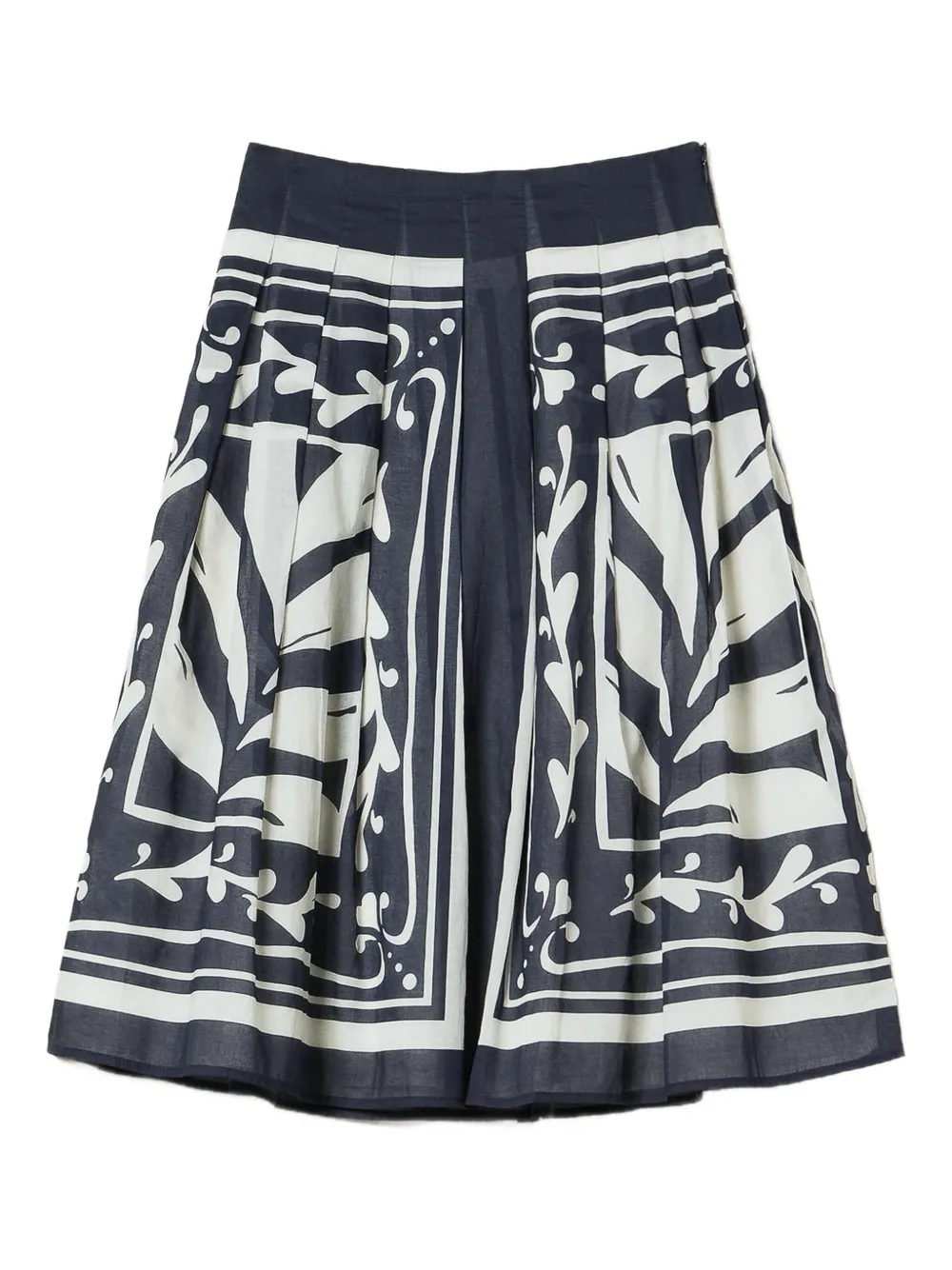 TWINSET Saia floral com pregas | Azul | Image 1