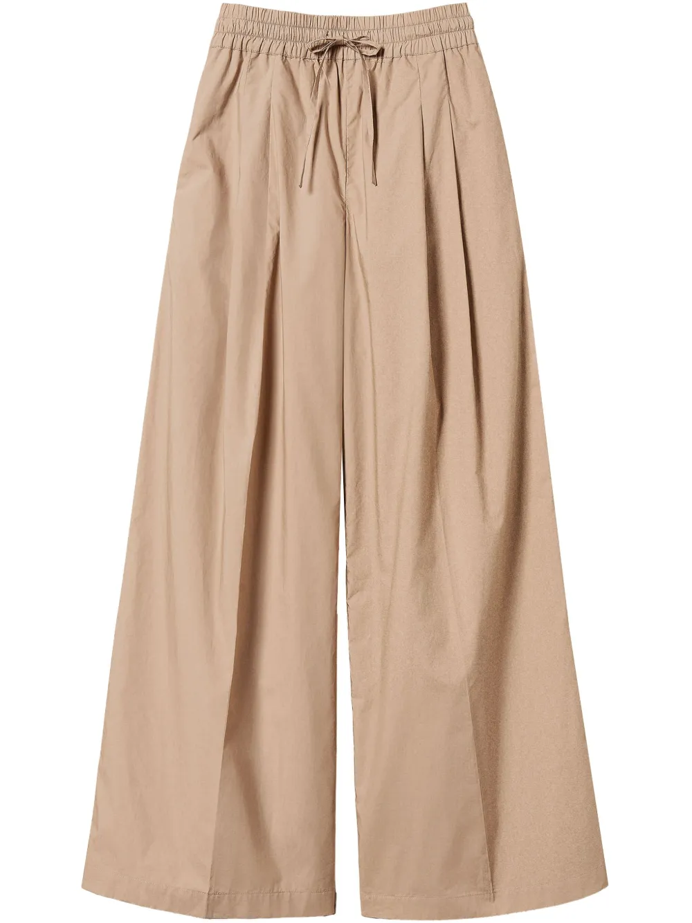 TWINSET Katoenen broek Beige