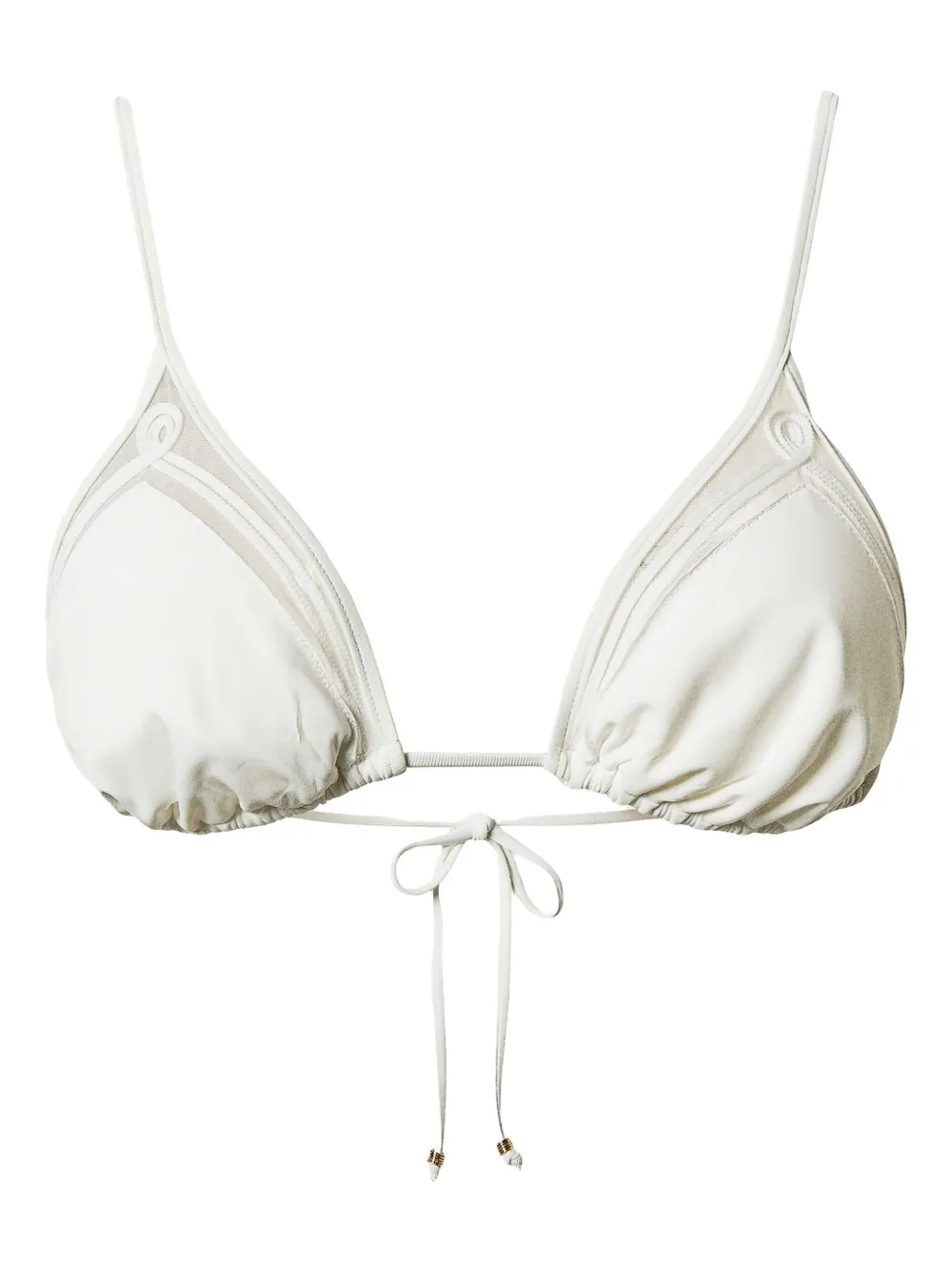 TWINSET Bikini mit Logo-Schild - Weiß