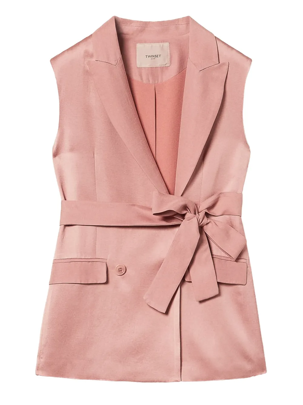 TWINSET Blazer met ceintuur Roze
