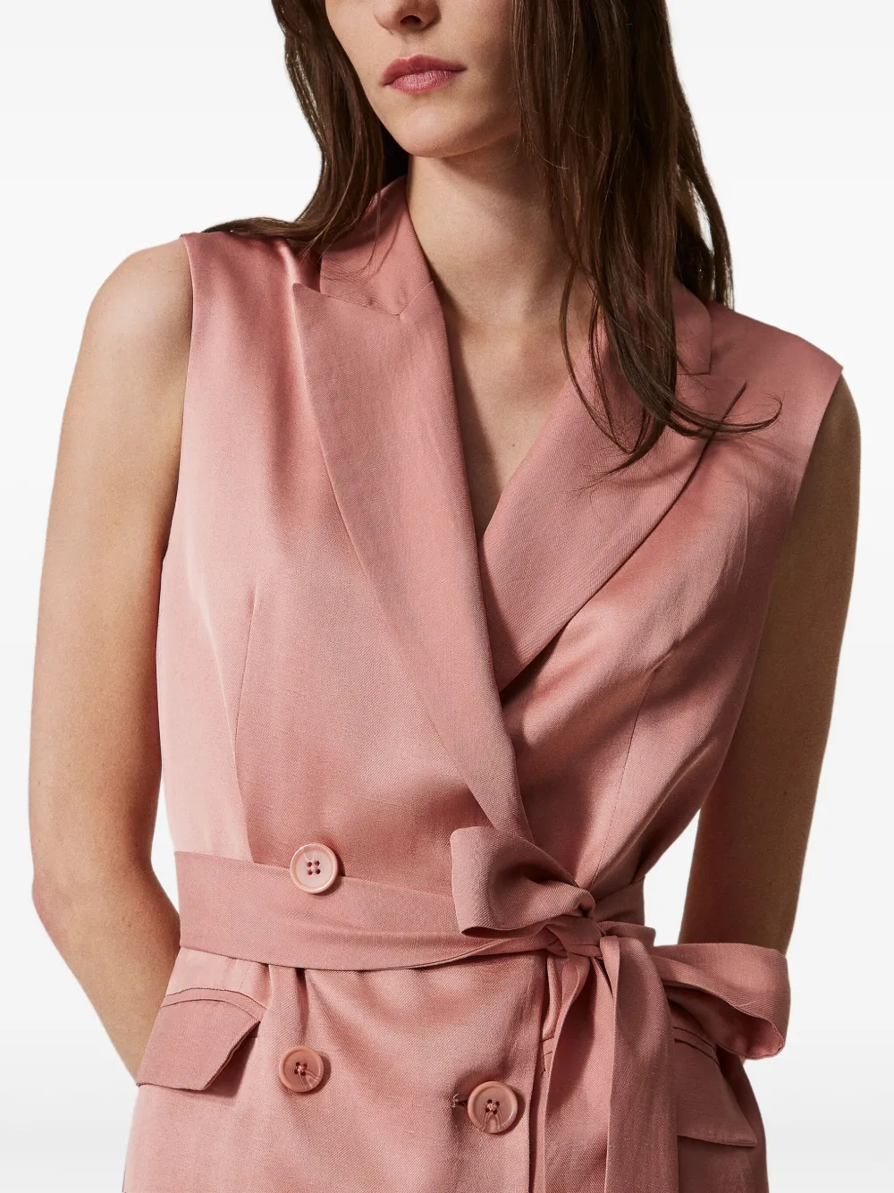 TWINSET Blazer met ceintuur Roze