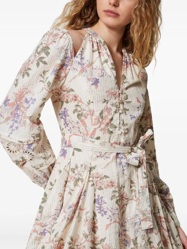 【新品タグ付き】Tostalgic Clothing floral dress TOOSIS Dresses for Women 2023 Allover Floral Print Shirred