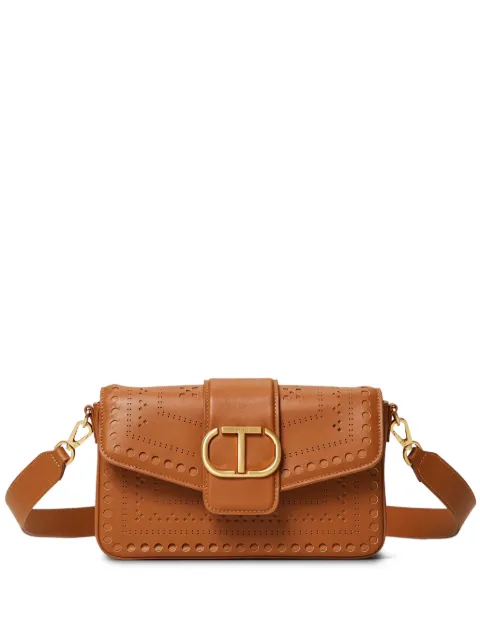 TWINSET Oval T leather shoulder bag 