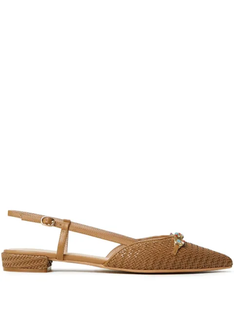 TWINSET flats entretejidos con tira trasera