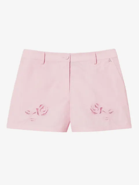 TWINSET floral-embroidered short