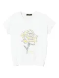 TWINSET rose graphic-print T-shirt - White