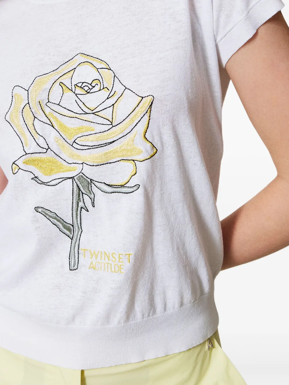 TWINSET T-shirt met grafische print Wit