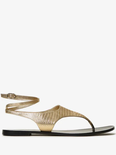 TWINSET metallic ankle-strap sandals