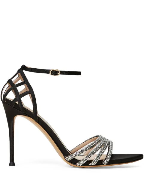 TWINSET sandalias con detalles de cristal