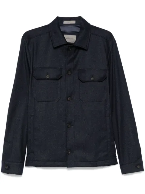 Corneliani twill shirt jacket