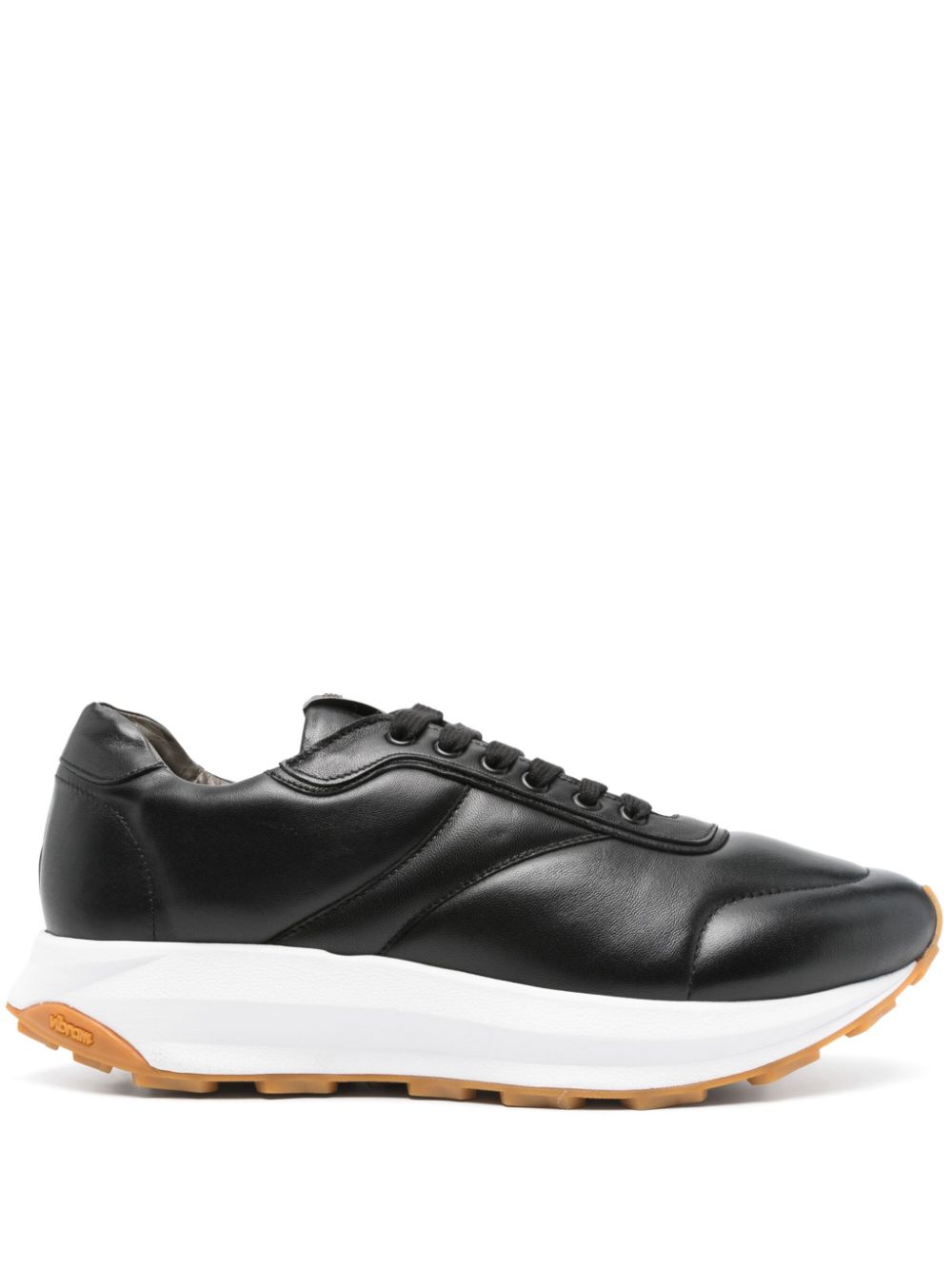 Corneliani leather sneakers – Black