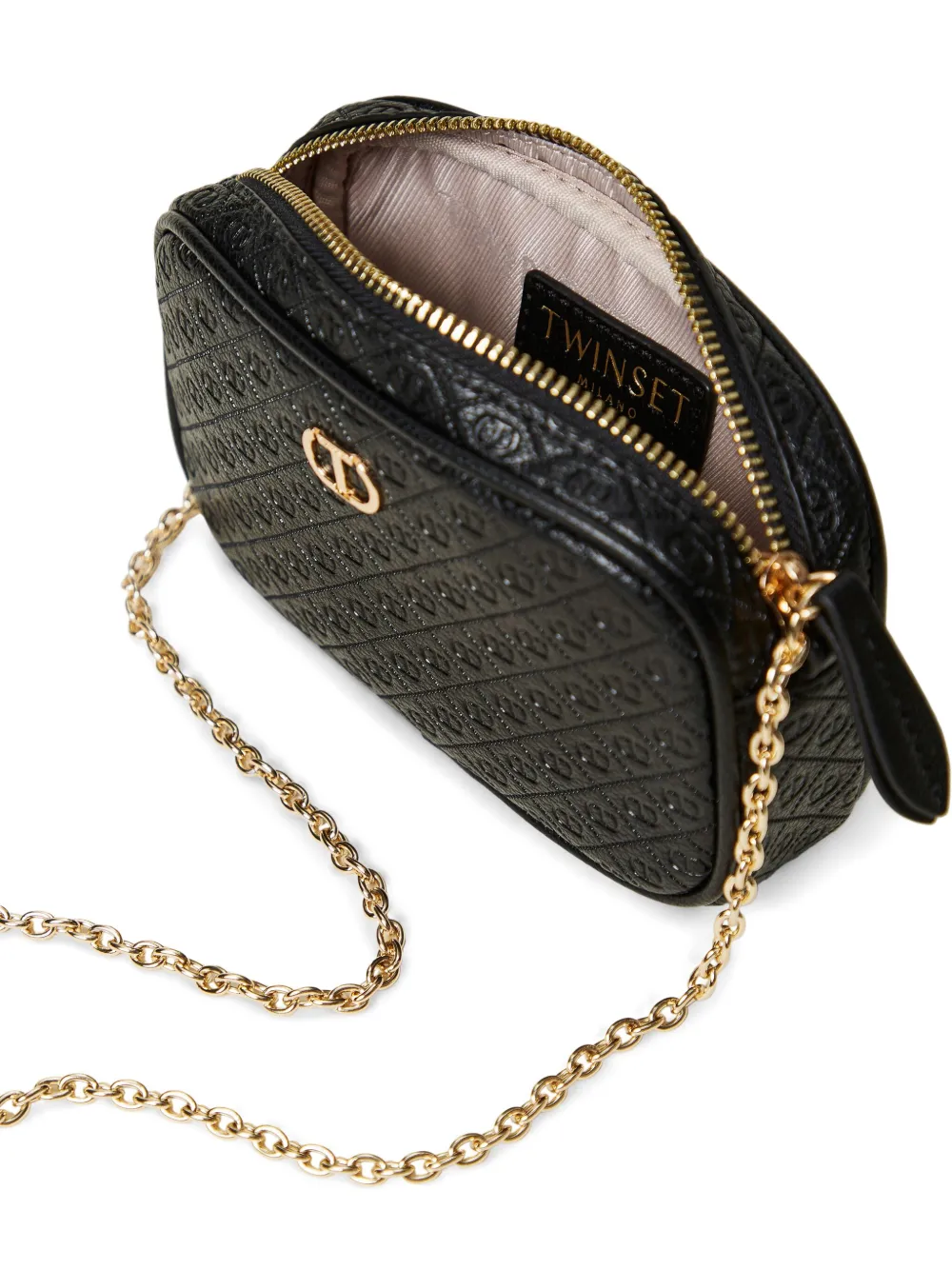 TWINSET LOGO-PLAQUE CROSSBODY BAG