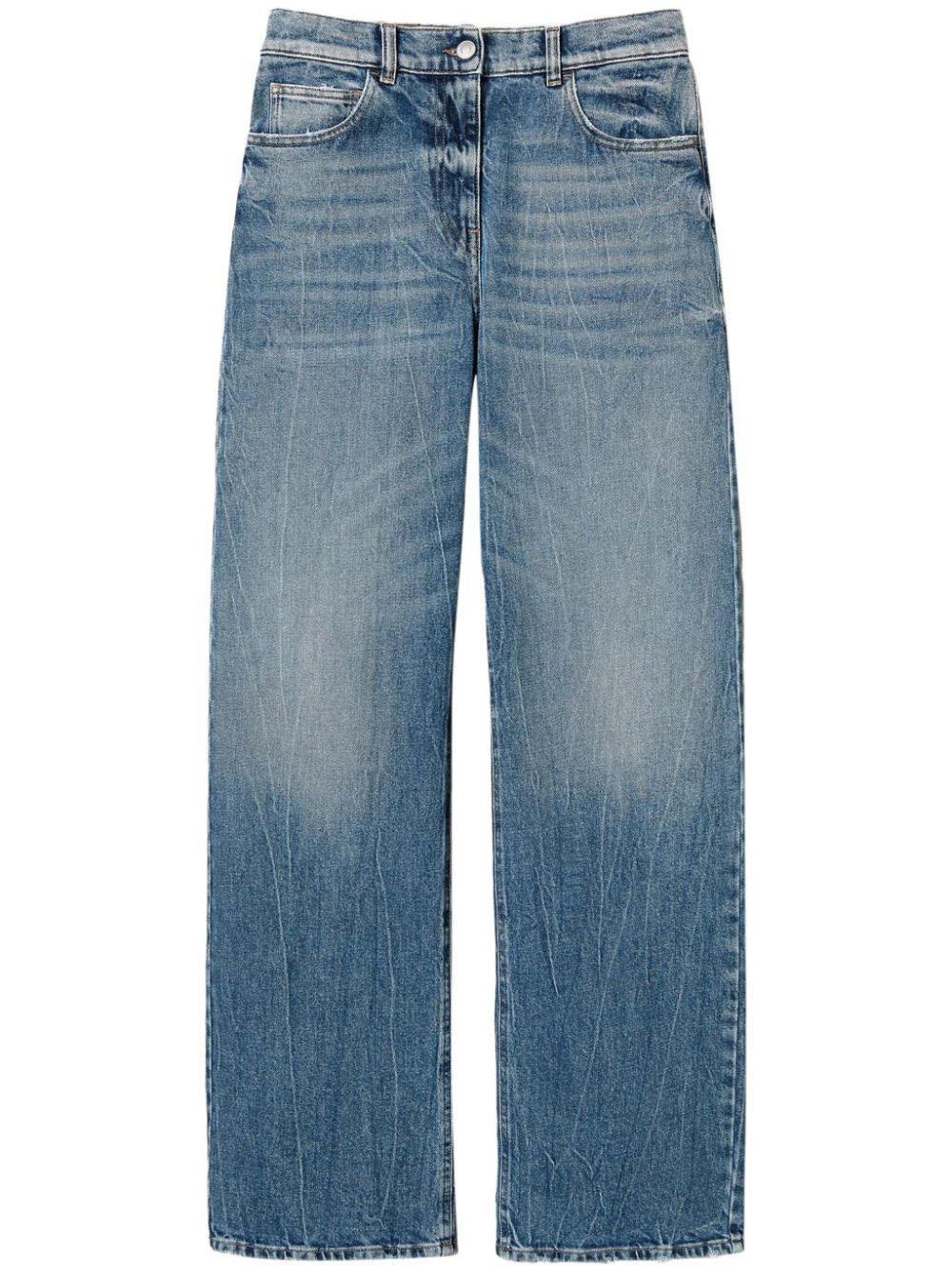 straight-leg jeans