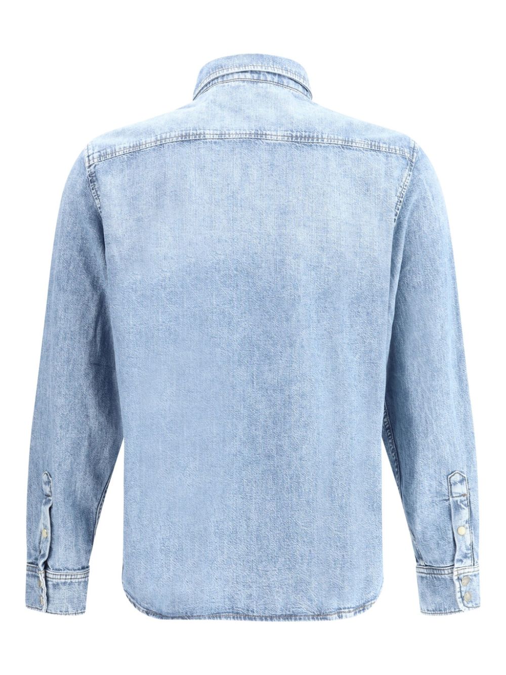 7 For All Mankind flap-pocket denim shirt - Blauw