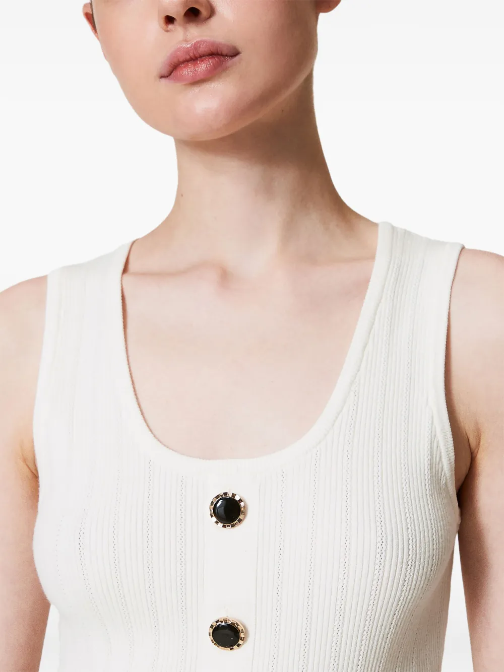 TWINSET Gebreide top Wit