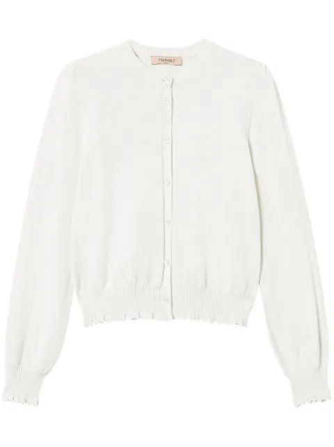 TWINSET scallop-trim cardigan