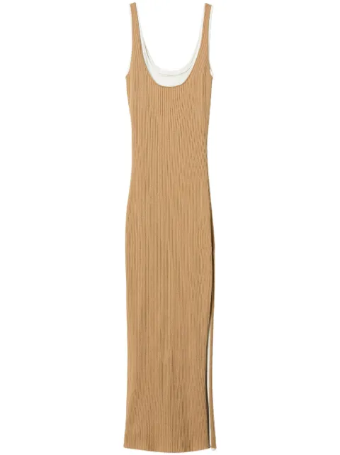 TWINSET vestido tejido con motivo trompe l'oeil