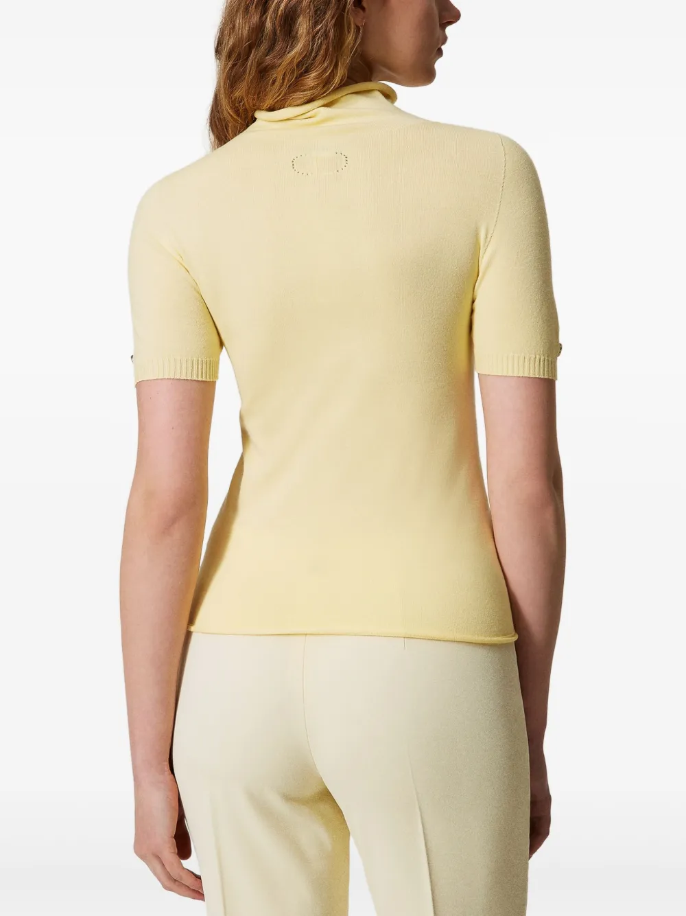 TWINSET Top met col Geel