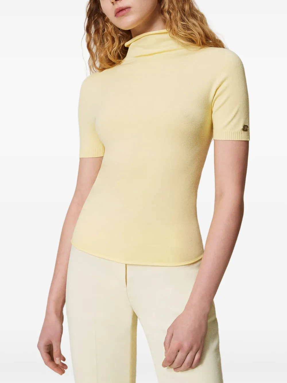 TWINSET top tejido con cuello falso | Playeras y jerséis | Image 2