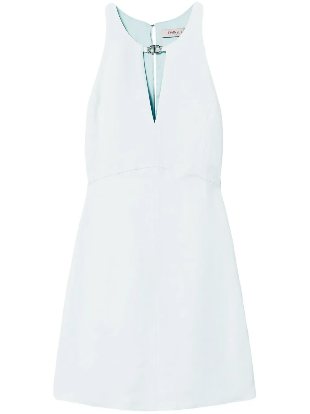 Shop Twinset Cut-out Detailing Dress In Green