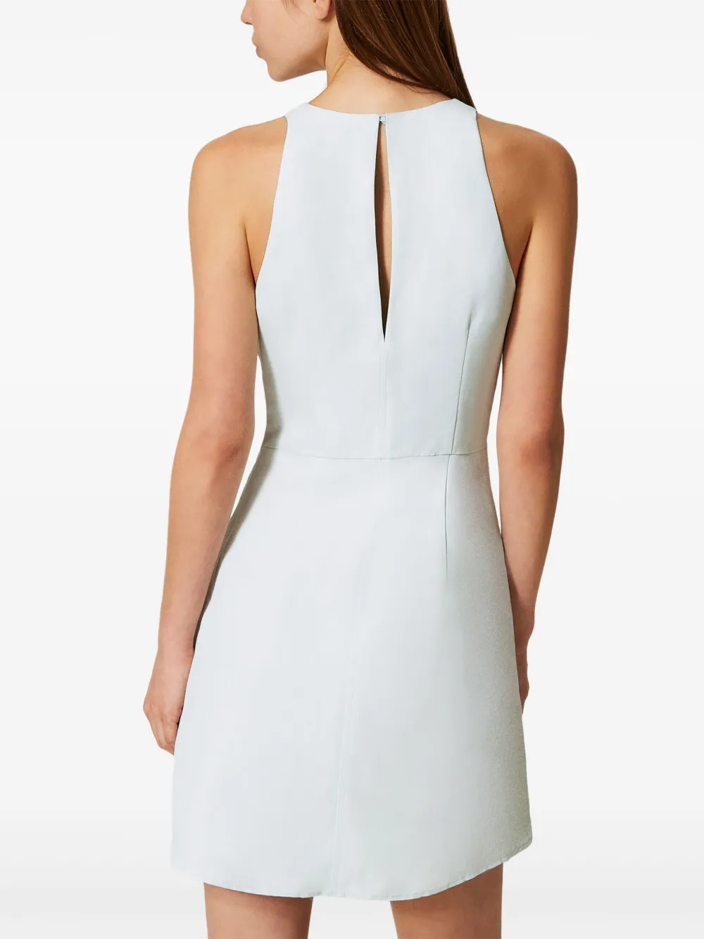 Shop Twinset Cut-out Detailing Dress In Green