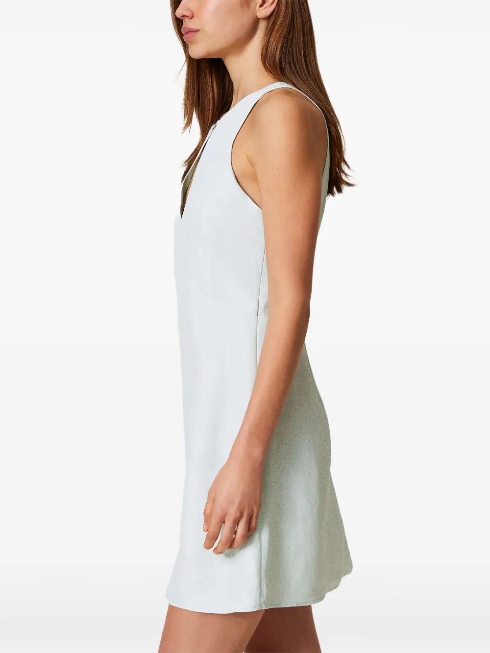 Shop Twinset Cut-out Detailing Dress In Green