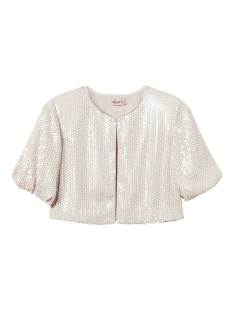 TWINSET woven shrug wrap