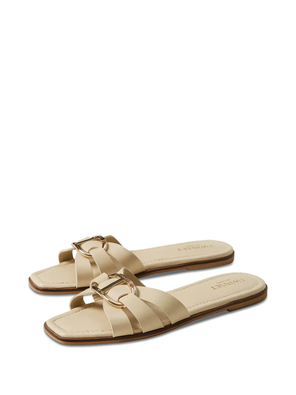 TWINSET logo-buckle slides | Image 2