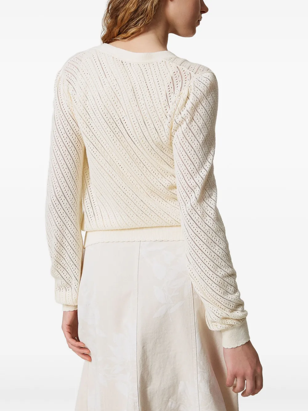 TWINSET Gebreid vest Wit