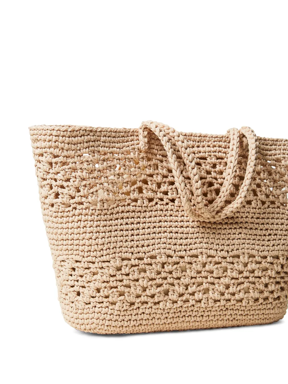 TWINSET Shopper met geborduurd logo 00497 Natural White