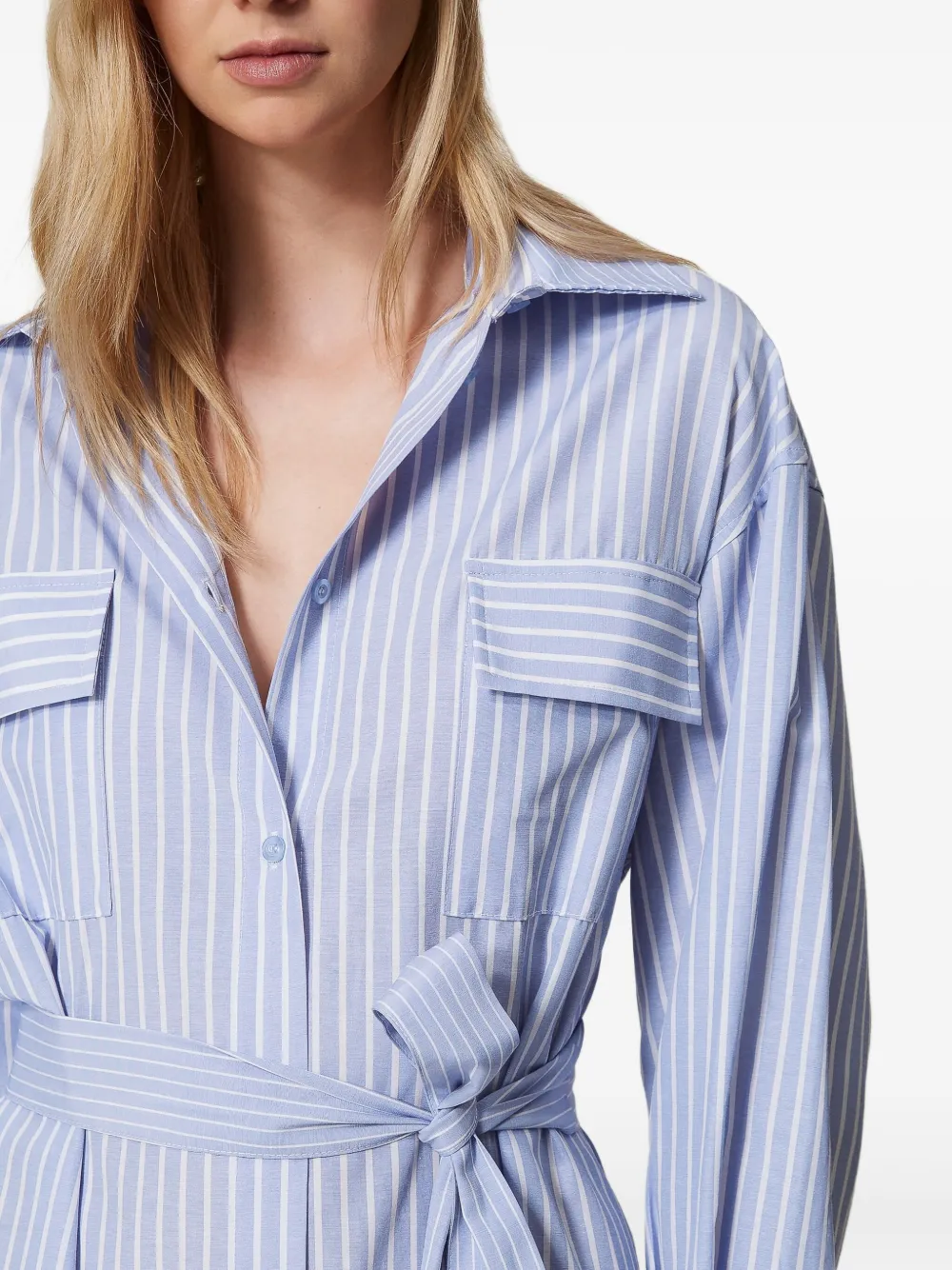 TWINSET Gestreepte blousejurk Blauw