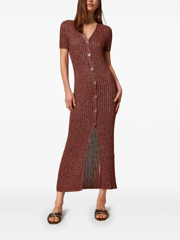 2 in 1 knitted dress for women Two-Piece Long Knit Dress with Sheer Overlay FOR HER NYC OFFICIAL