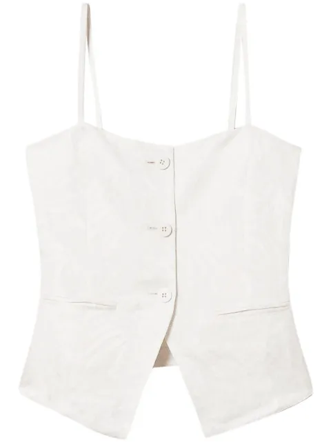 TWINSET Top con motivo intrecciato