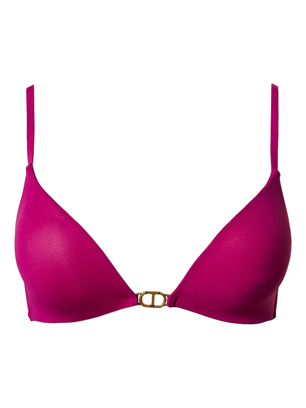 TWINSET Oval T gewatteerde bikinitop Roze