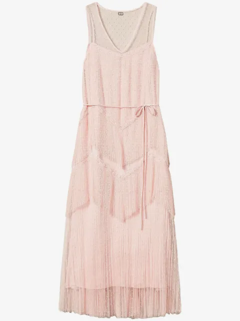 TWINSET pleated tulle dress