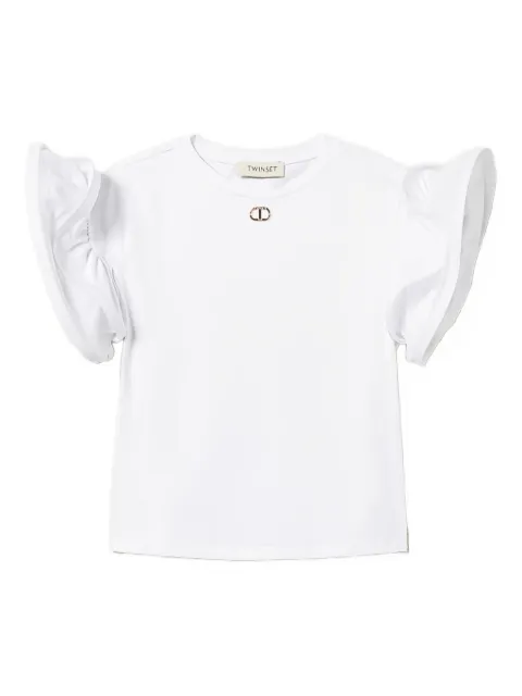 TWINSET Kids logo-plaque T-shirt