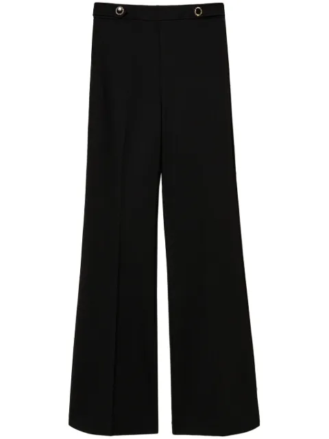 TWINSET pantalones palazzo con botones de joya