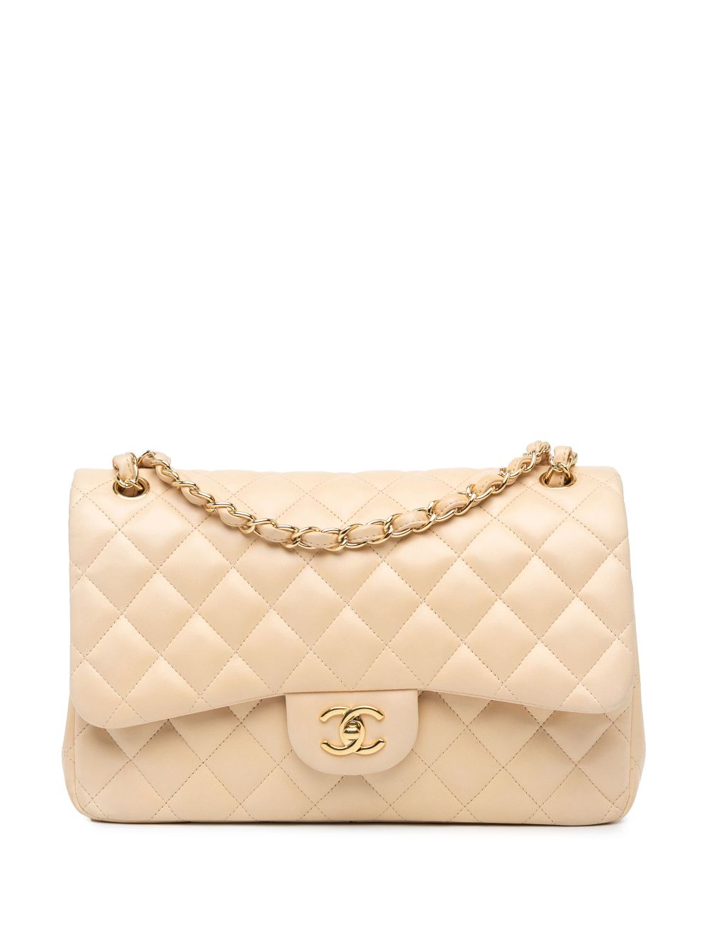 CHANEL 2010-2011 Jumbo Classic Lambskin Double Flap shoulder bag Women