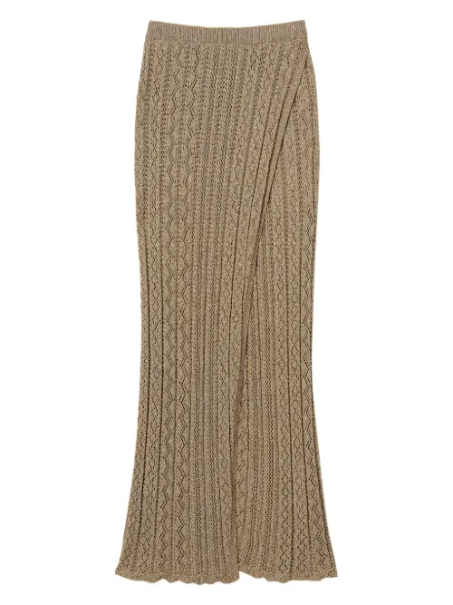 TWINSET minijupe en maille - Or - TWINSET - Modalova