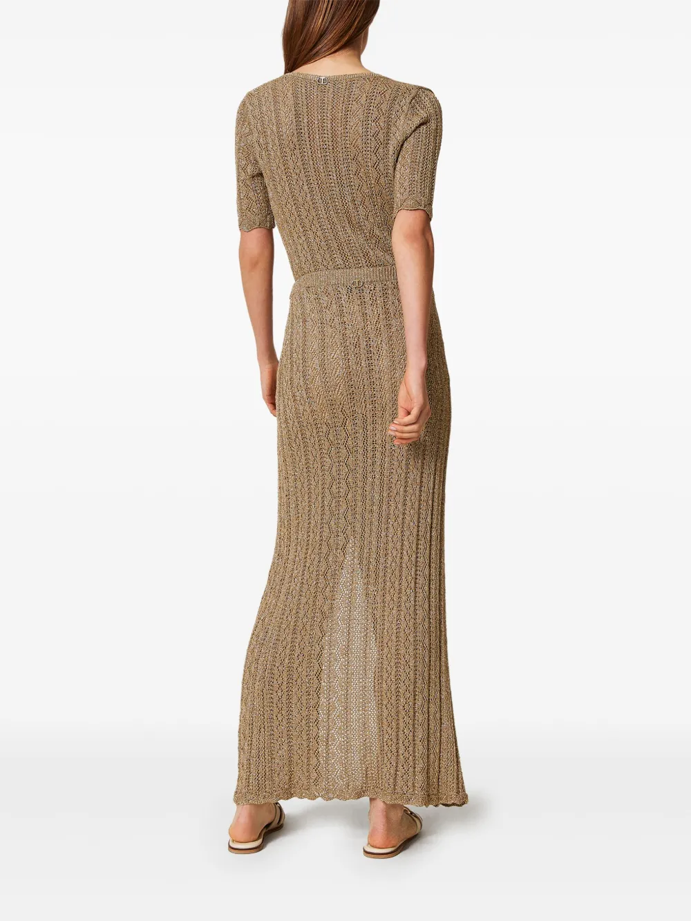TWINSET Gebreide rok Goud