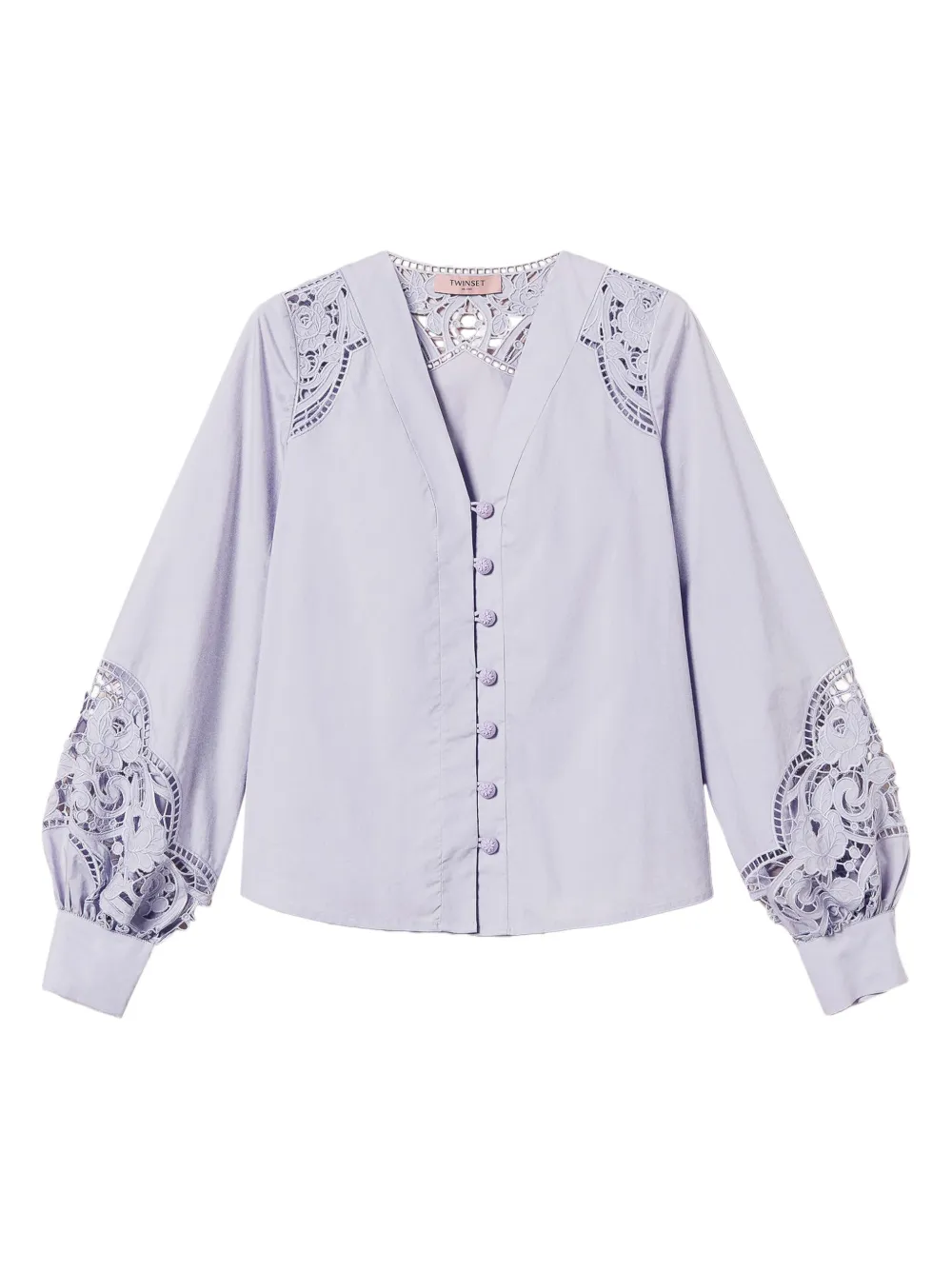 TWINSET Blouse met broderie anglaise Paars