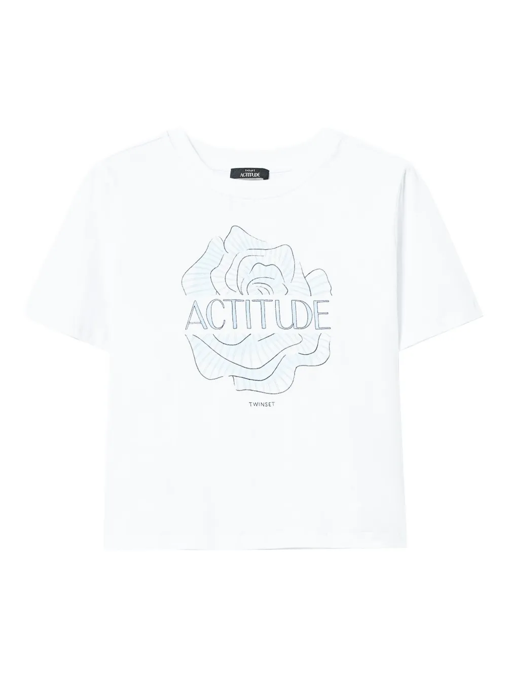TWINSET playera con estampado gráfico floral | blanco | Image 1