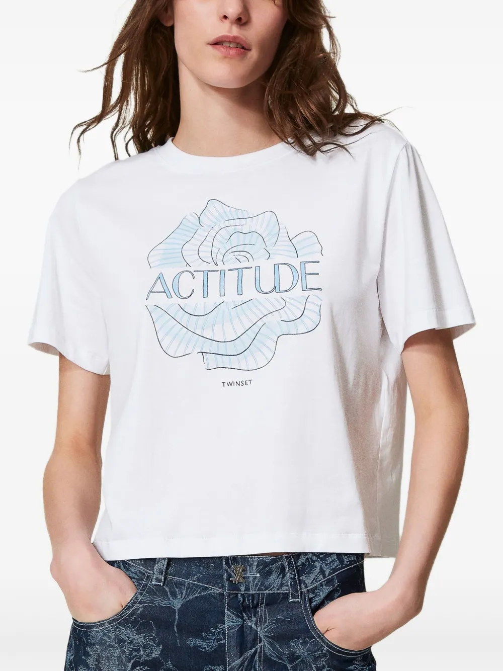 TWINSET playera con estampado gráfico floral | Playeras y jerséis | Image 2