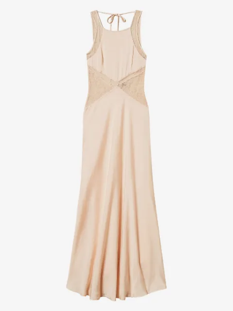 TWINSET long lace-detail dress