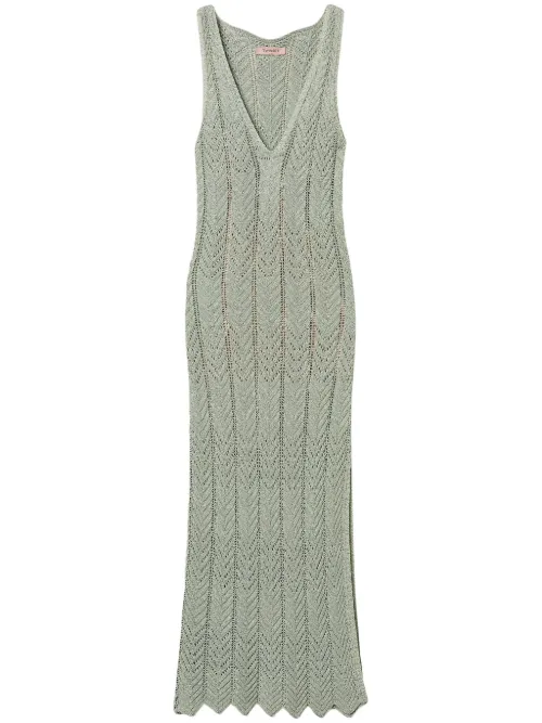 Robe courte en maille - TWINSET - Modalova